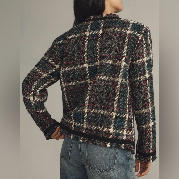 Anthropologie Tweed Jacket Large NWT - Picture 3 of 14